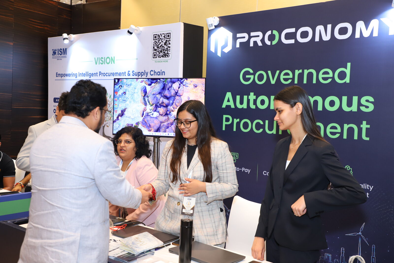 The Proconomy team at the stand, 11th Annual ISM-INDIA Conference & Awards 2026