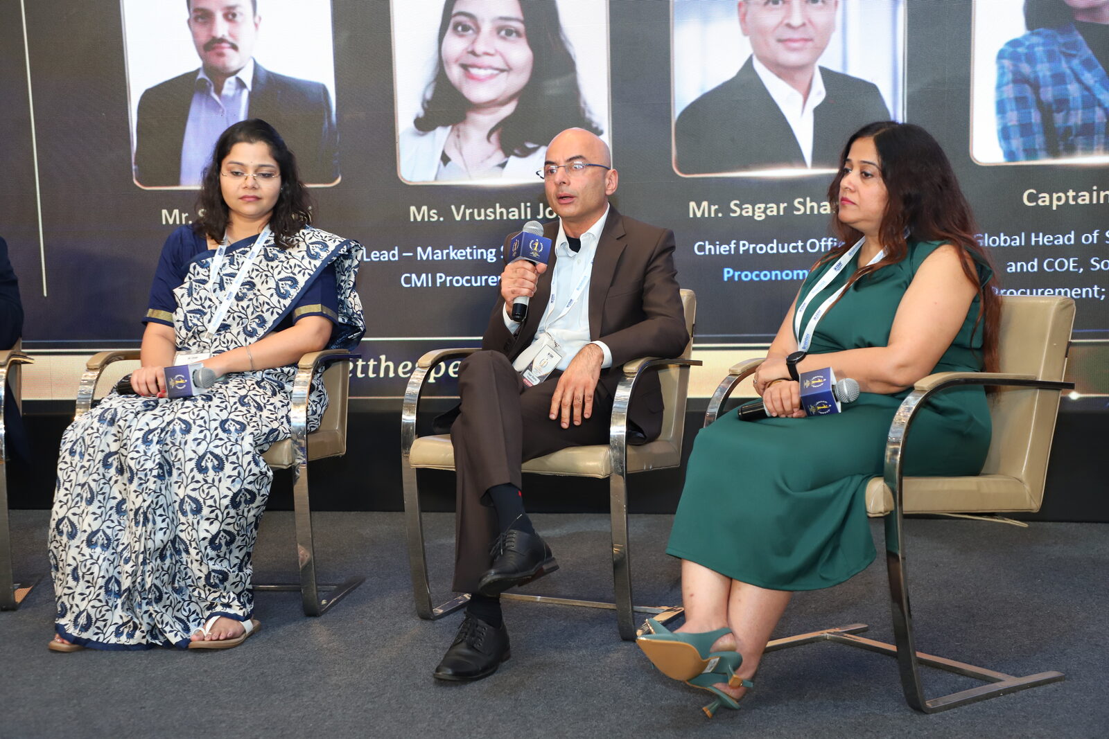 Sagar Sharma on the panel during the AI discussion at ISM-INDIA 2026